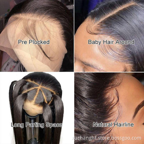 Transparent HD Full Lace Human Hair Wigs,Brazilian 360 Lace Frontal Wigs,13x6 Human Hair HD Lace Front Wigs For Black Women